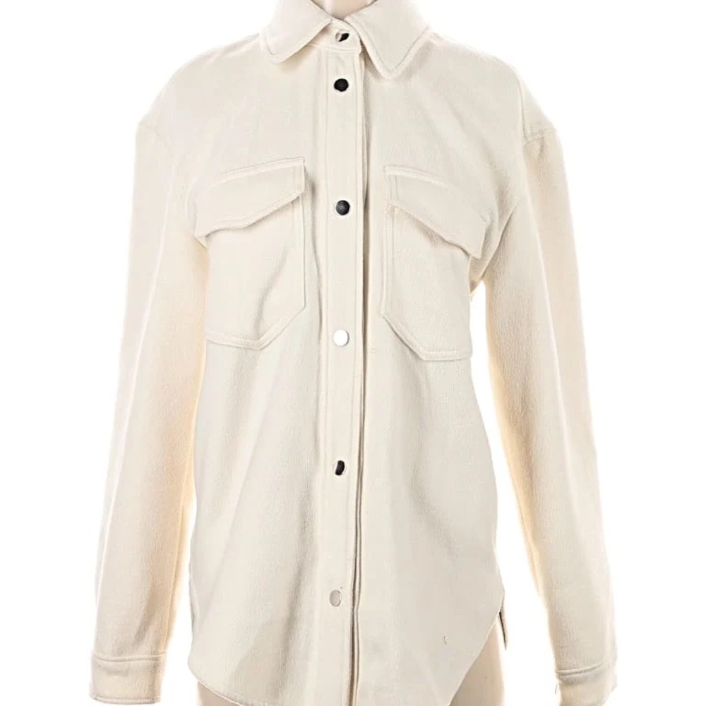 Abercrombie & Fitch Cream Utility Jacket